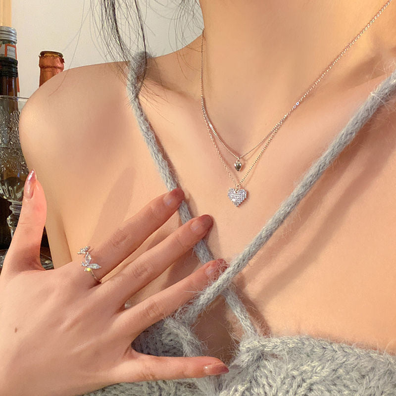 Zircon Bow Necklace for Women
