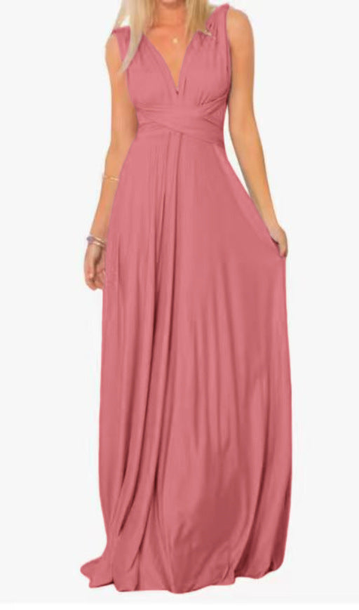 Womens Bandage Backless Bodycon Maxi Dress