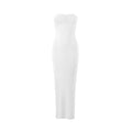 long solid color dress
