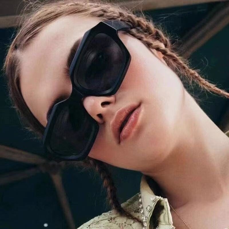 Geometric Frame UV Protection Sunglasses