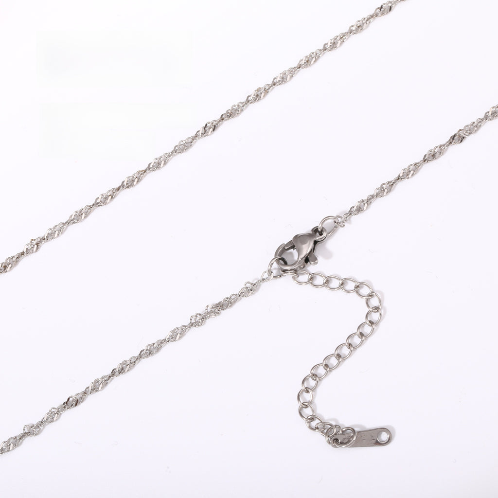 Versatile Braided Chain and Blade Necklace