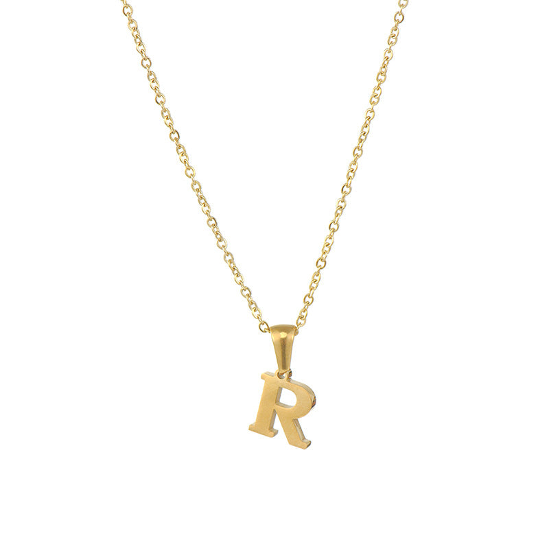 Alphabet Pendant Necklace