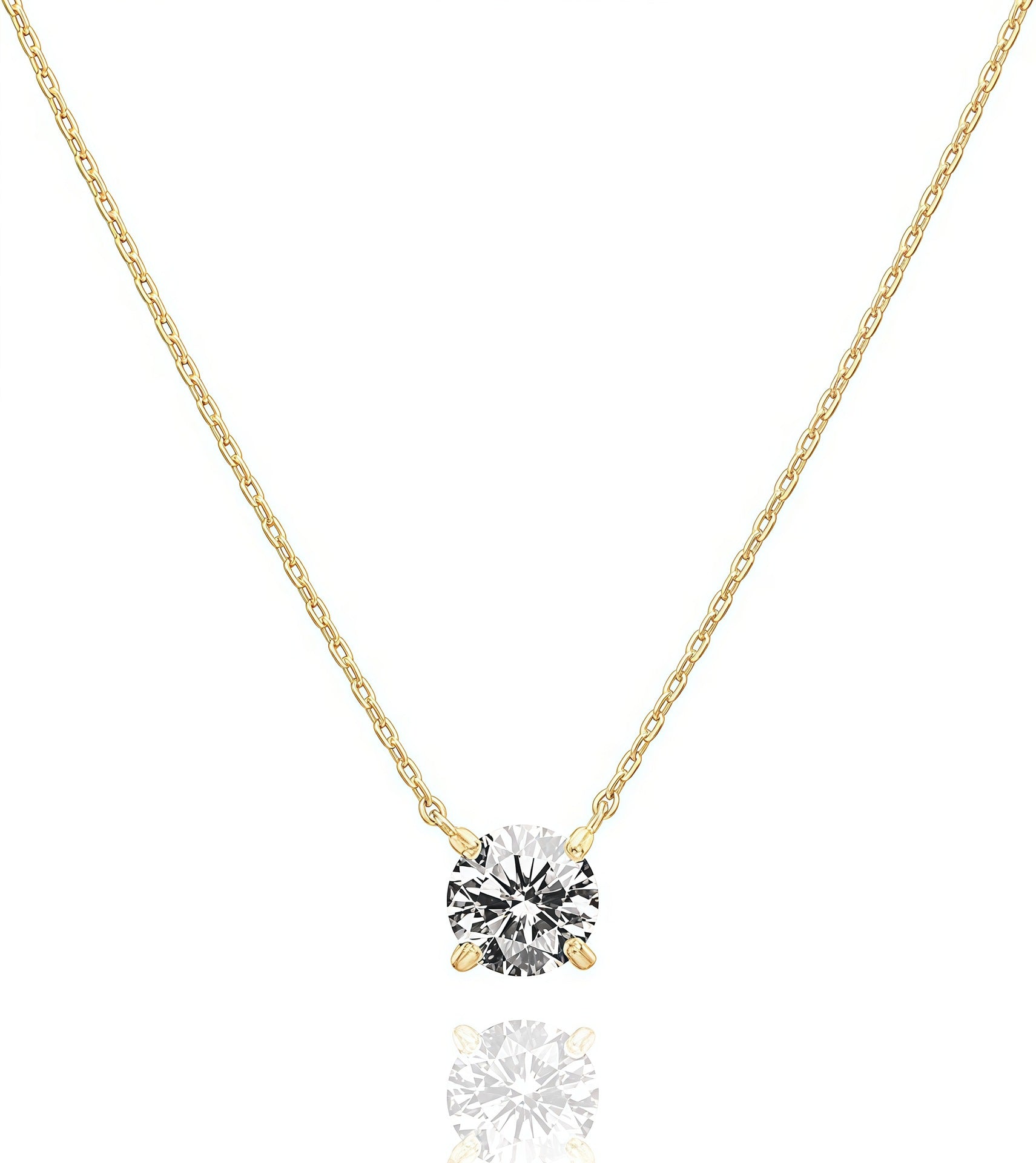 Fresh and simple collar chain pendant necklace