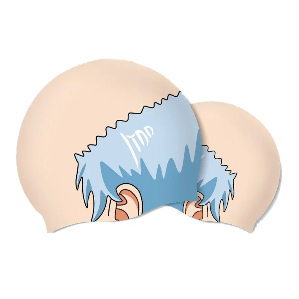 Funny Bald-Head Silicone Swim Cap