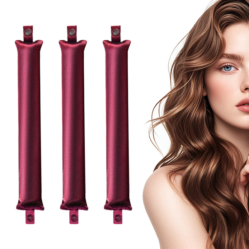 Heat-free Satin Hair Curling Tool for Overnight Use