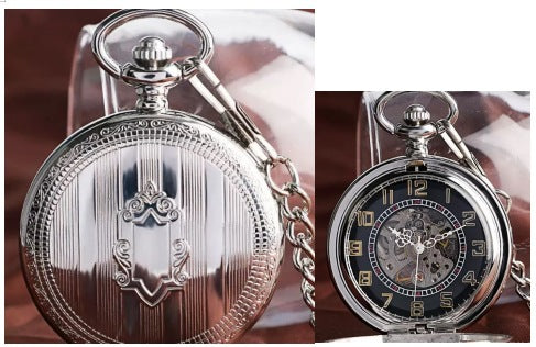 Retro Mechanical Pocket Watch Double Cover