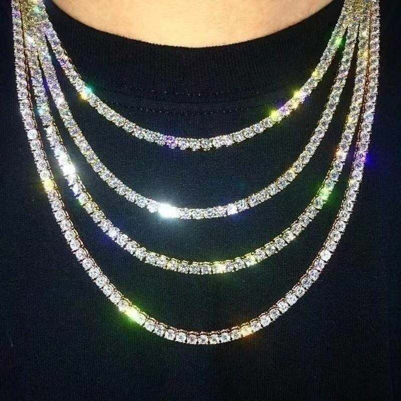 Rhinestone Single Row Necklace