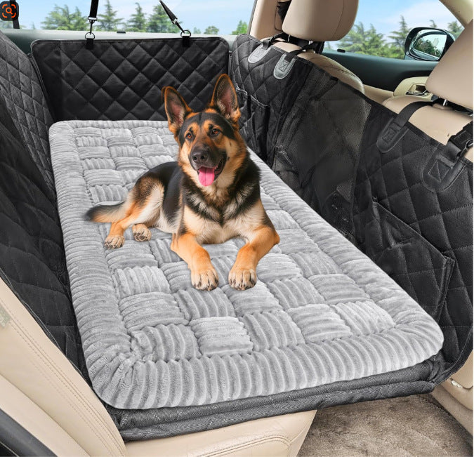 Plush Non-Slip Car Back Seat Pet Mat Cover