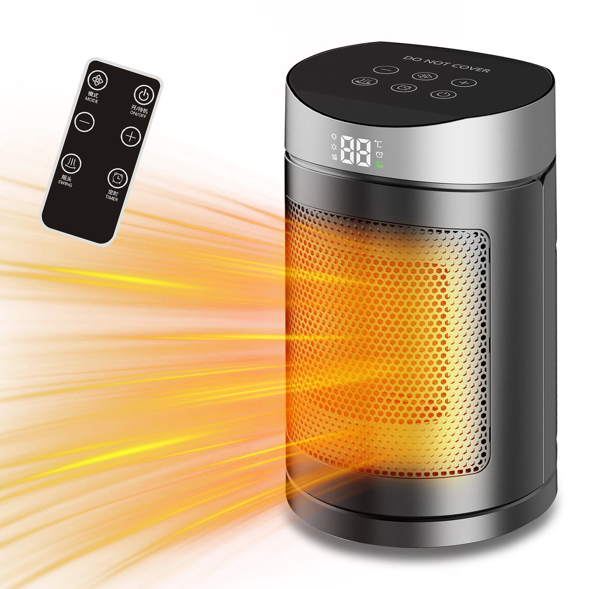 Digital Display Oscillating Space Heater