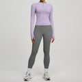 Lady's high-waisted yoga workout outfit