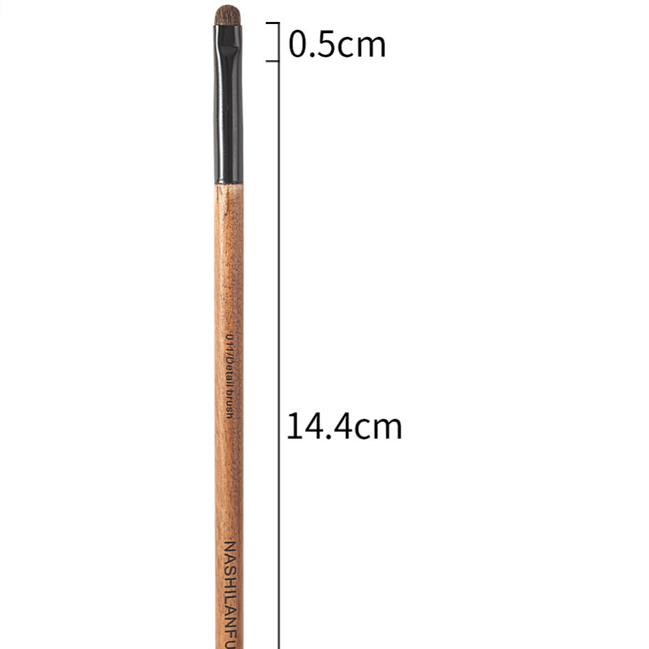 14-Piece Wooden Handle Makeup Brush Set