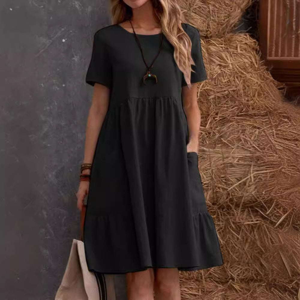 Round-neck dress