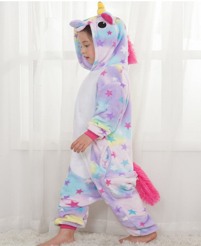 Boys and girls' one-piece pajamas