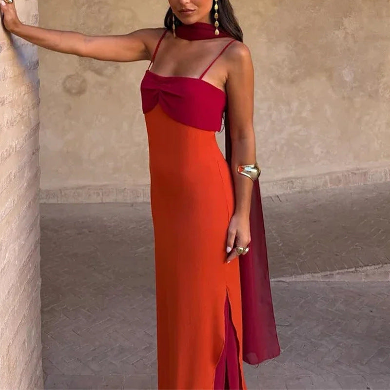 Womens Floral Print Chiffon Dress