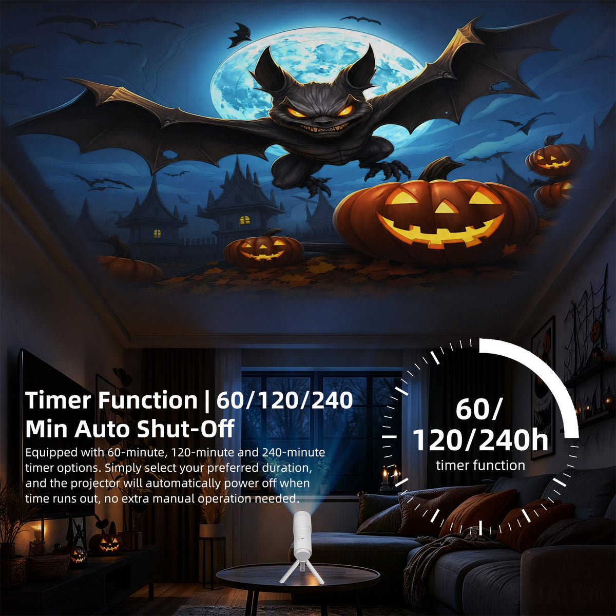 LED ambient projection lamp