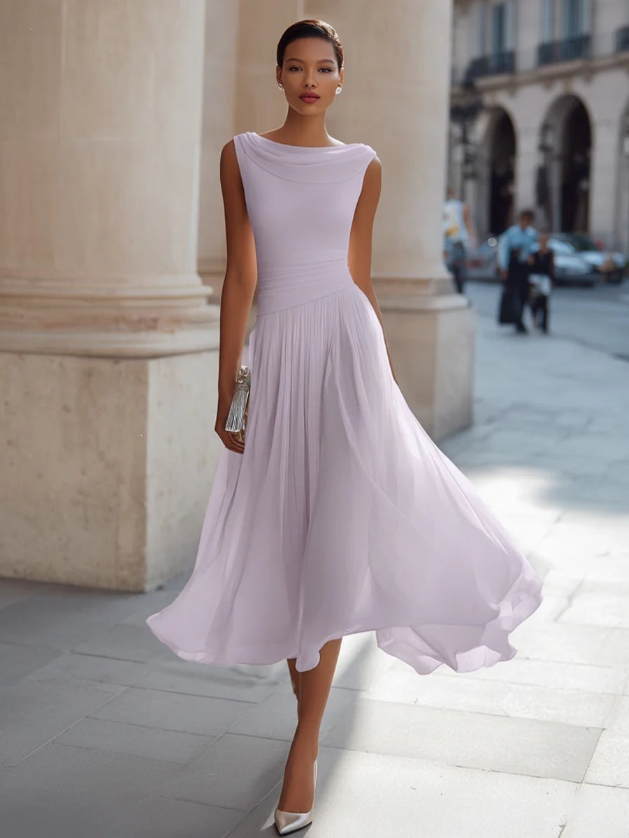 Elegant Party Swing Neck Dress