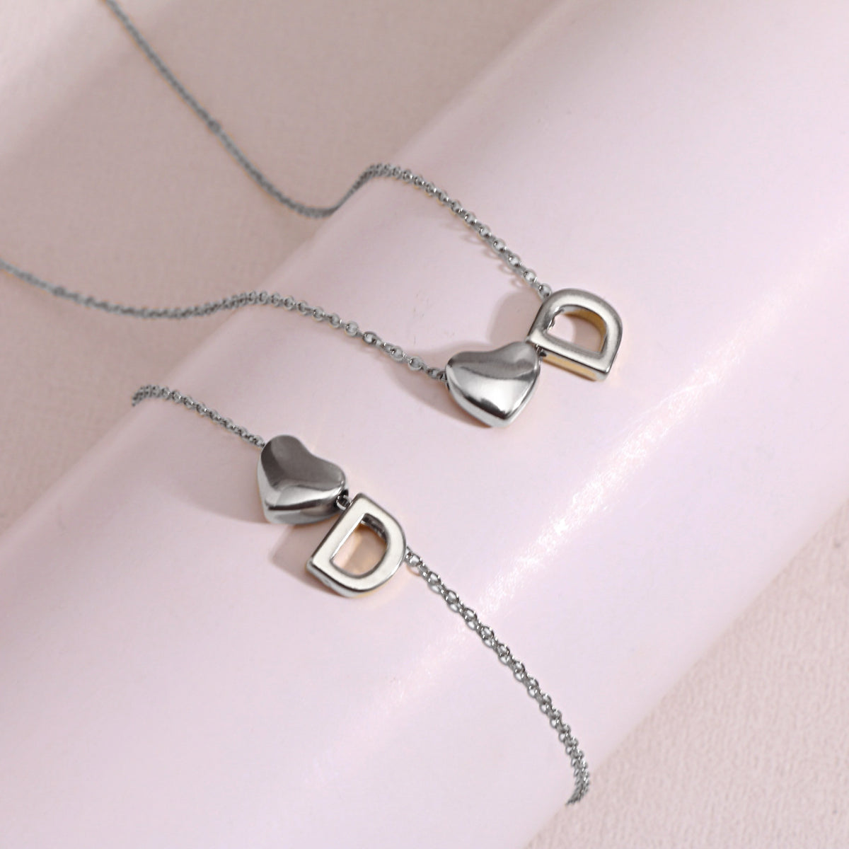 Heart Pendant Titanium Steel Necklace