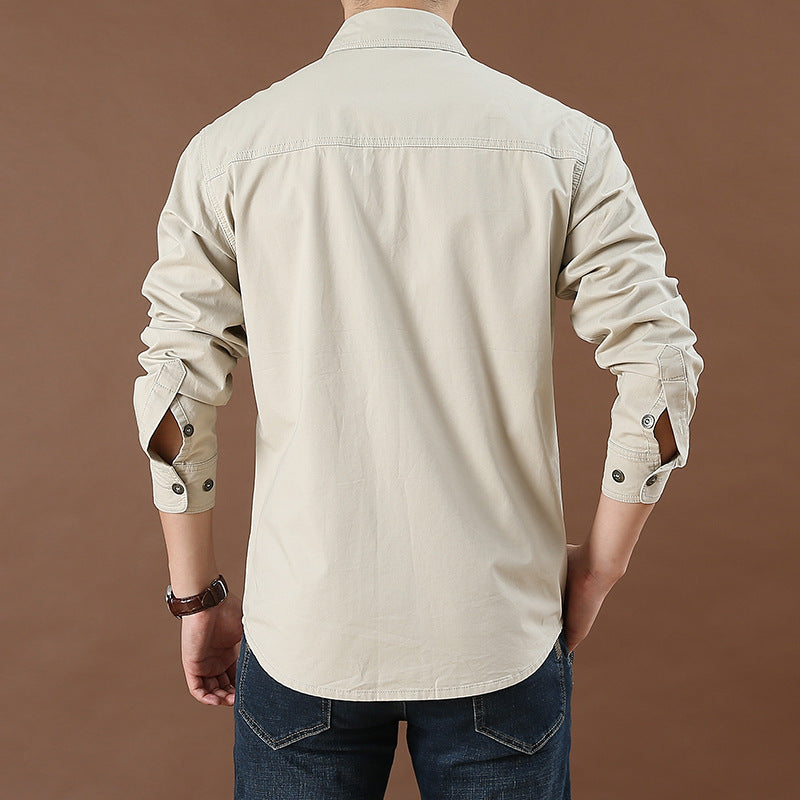 Loose-fitting long-sleeve shirt