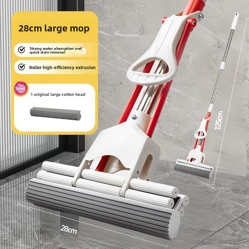 Replacement Sponge Mop Head with Roller Squeezer