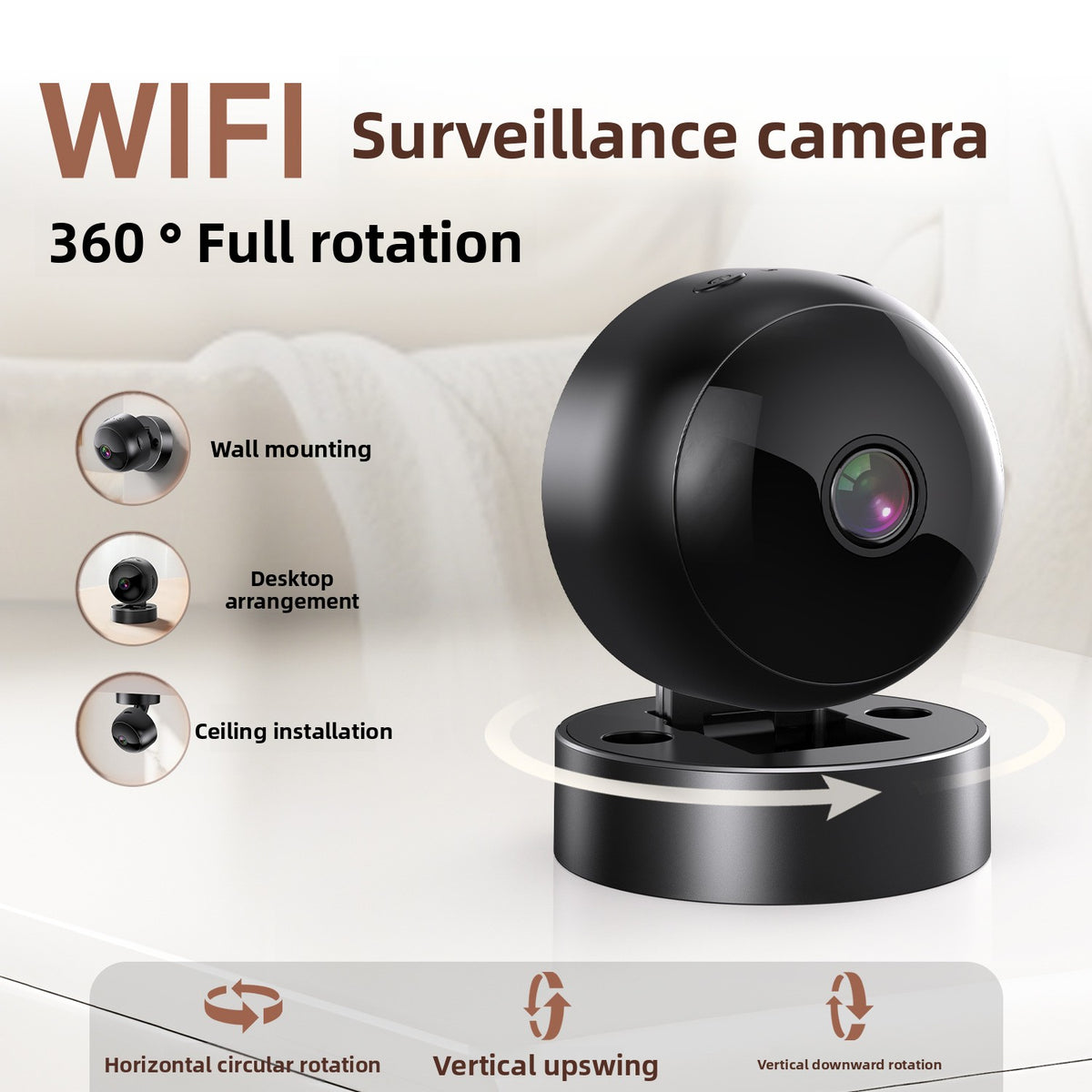 Wireless WiFi Indoor Surveillance Camera