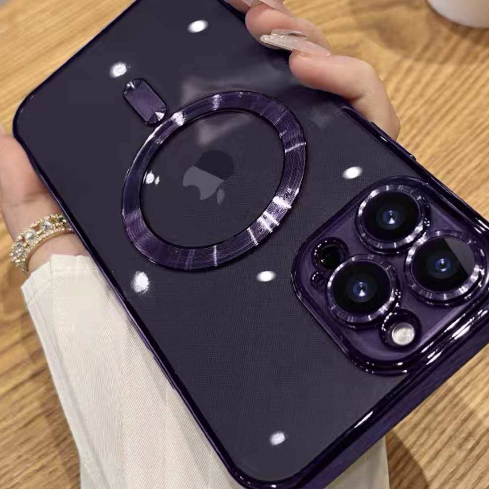 Electroplated magnetic phone case