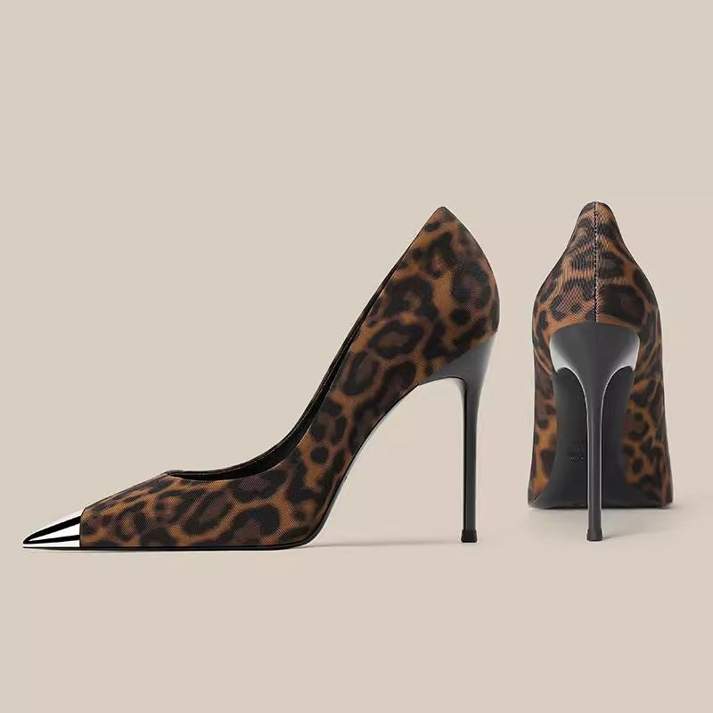 Womens Pointed Toe Stiletto Heel Pumps