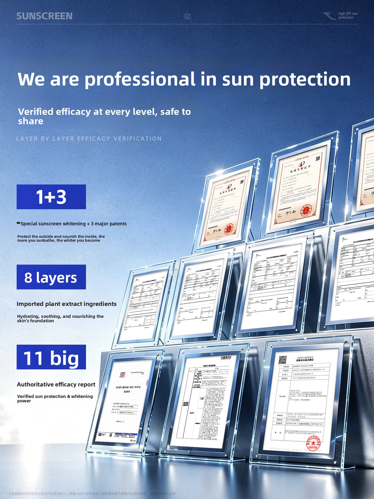 Men's Whitening Sunscreen SPF50+ Non-Greasy Face and Body Protection