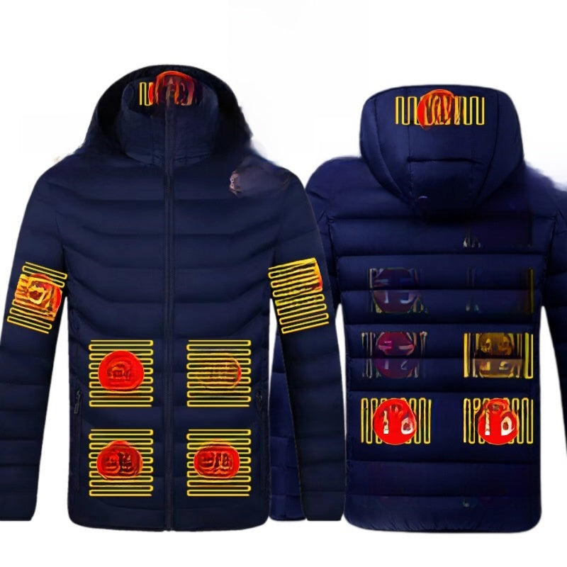 Thermal cotton coat with heating function
