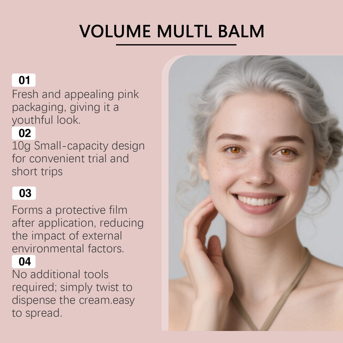 Pink Multi-Effect Moisturizing Stick for Face and Neck