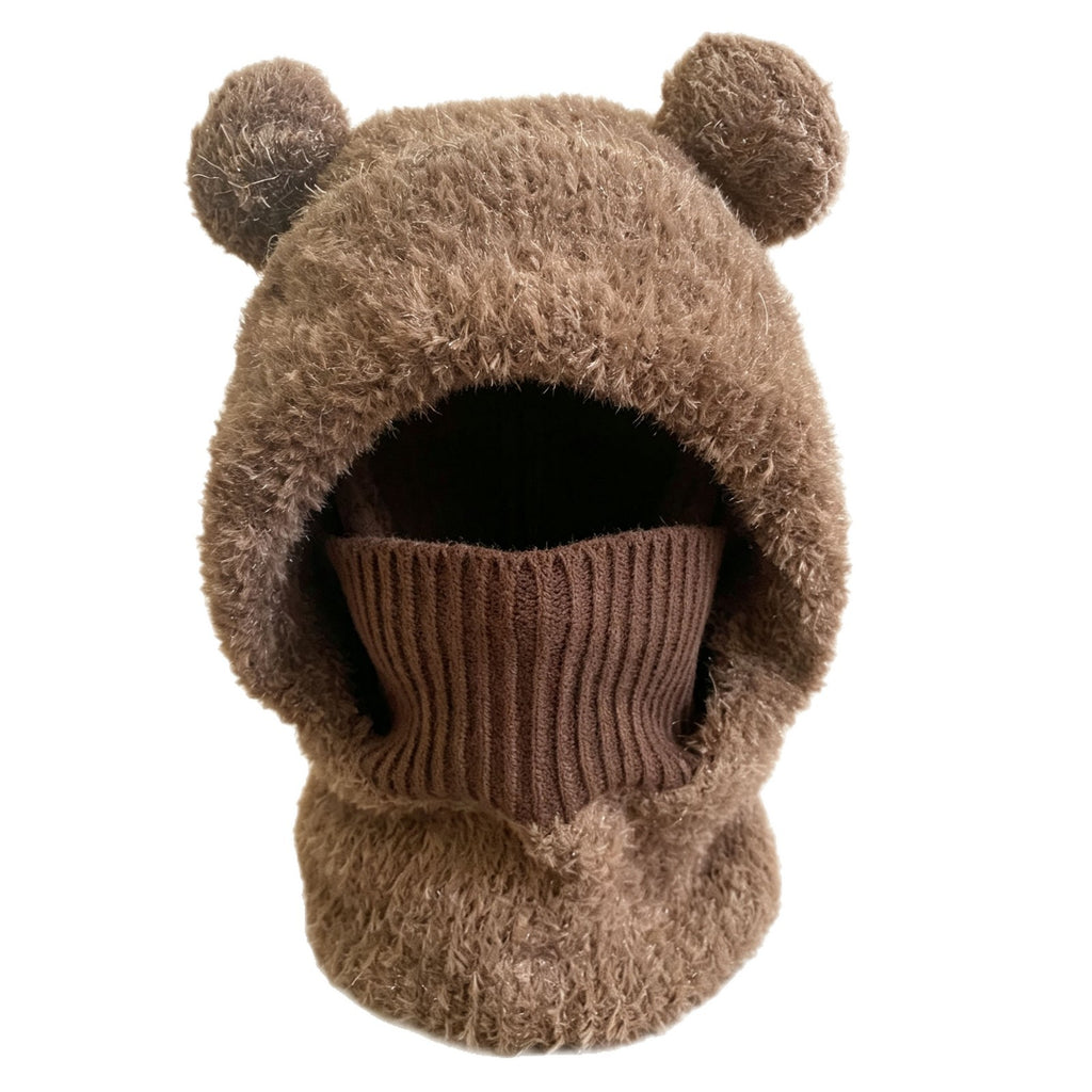 Fluffy Knitted Beanie for Women