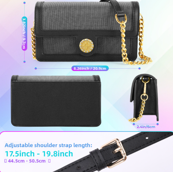 Luminous Crossbody Bag with Color Changing Feature