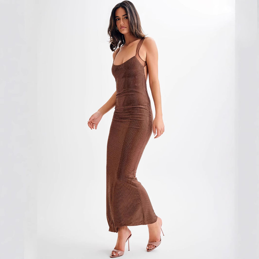 Sexy Rhinestone Strapless Dress