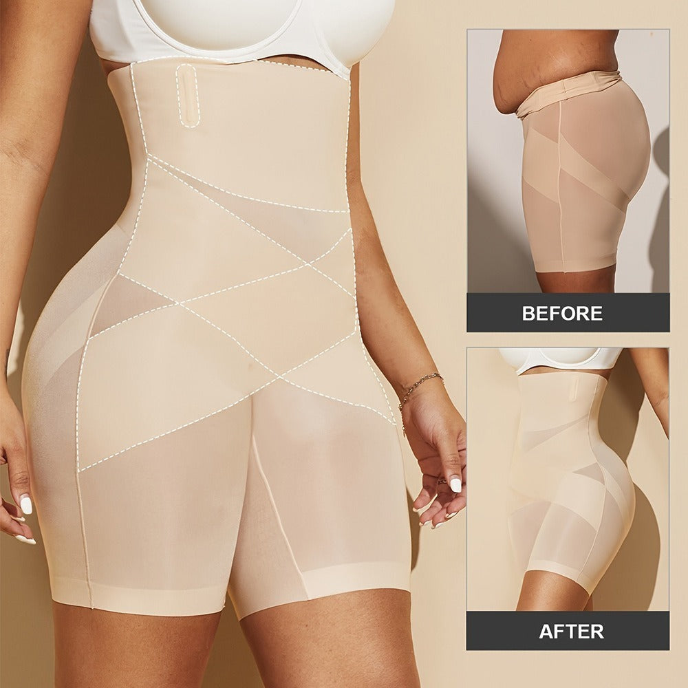 High-Waist Flat-Corner Pants