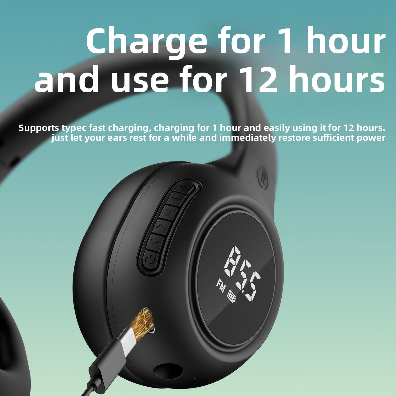 CET Exam Headphones with FM Radio and Bluetooth