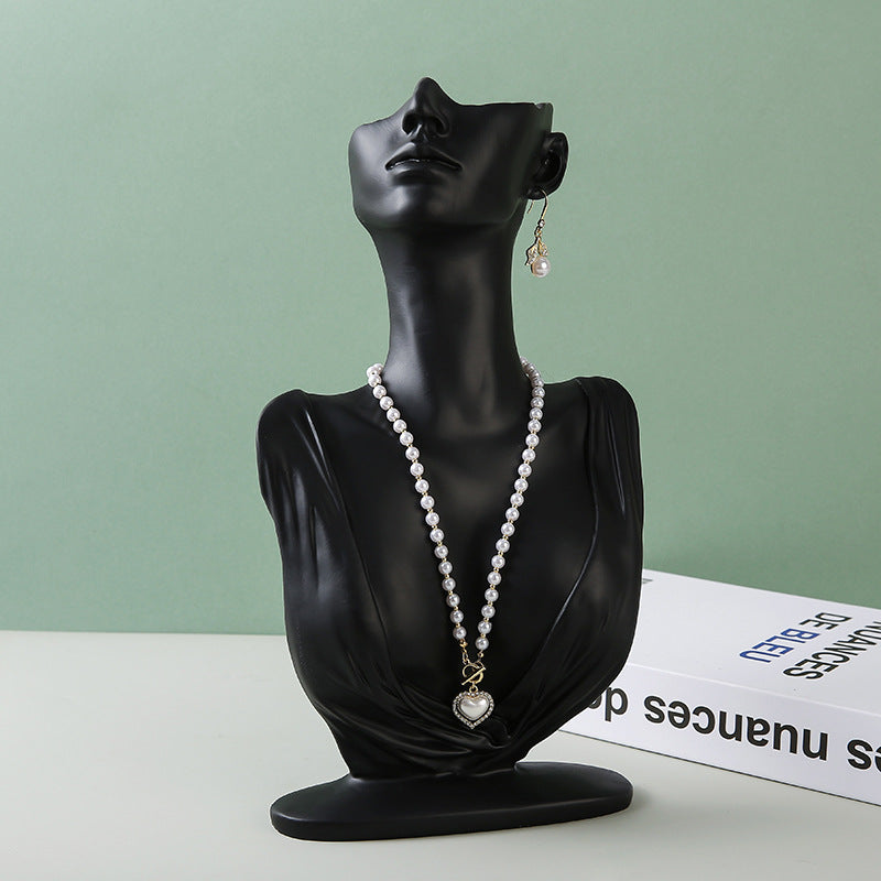 Resin Half-Body Mannequin Jewelry Display Stand