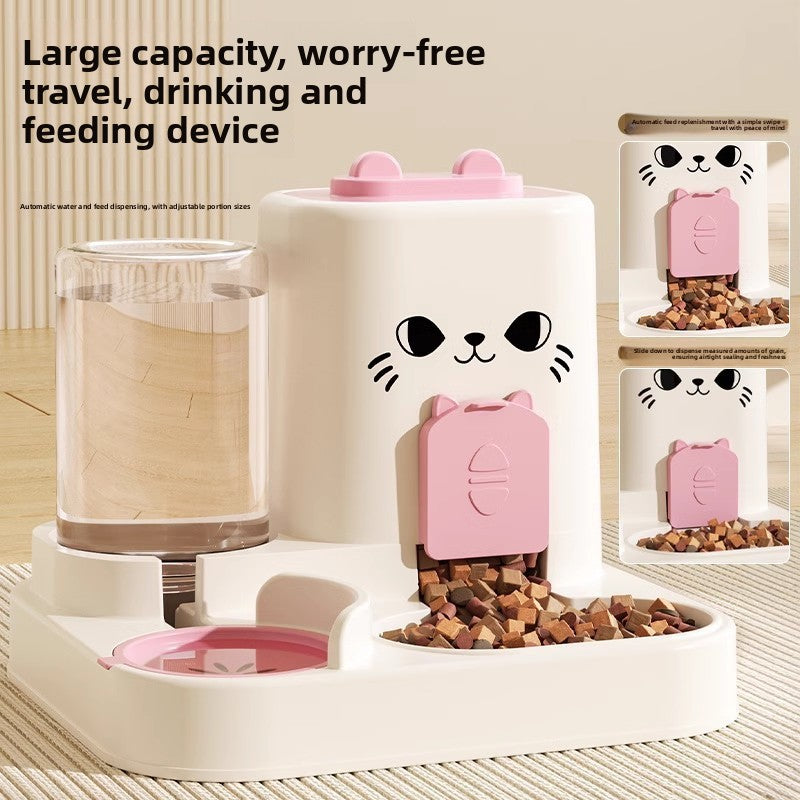 PP Automatic Pet Feeder and Water Dispenser Bowl for Cats and Small Dogs