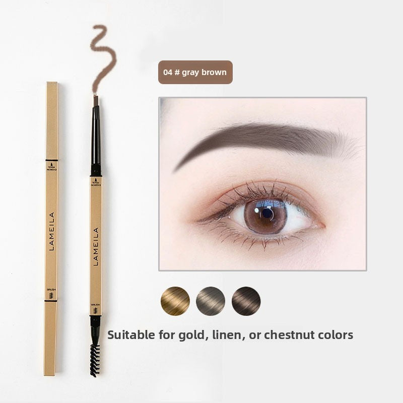 Small gold bar eyeliner brush