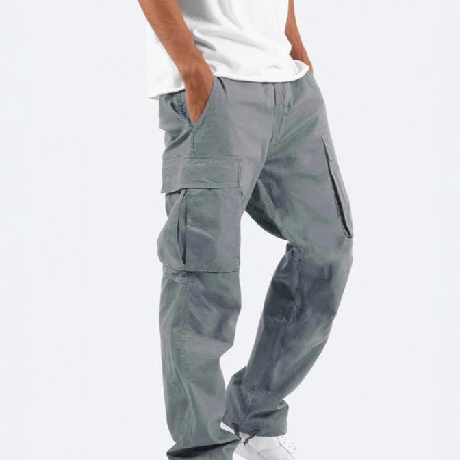 Mens Drawstring Cargo Pants