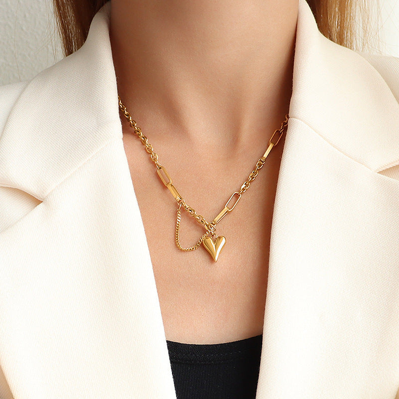 Minimalist Titanium Steel Clavicle Necklace