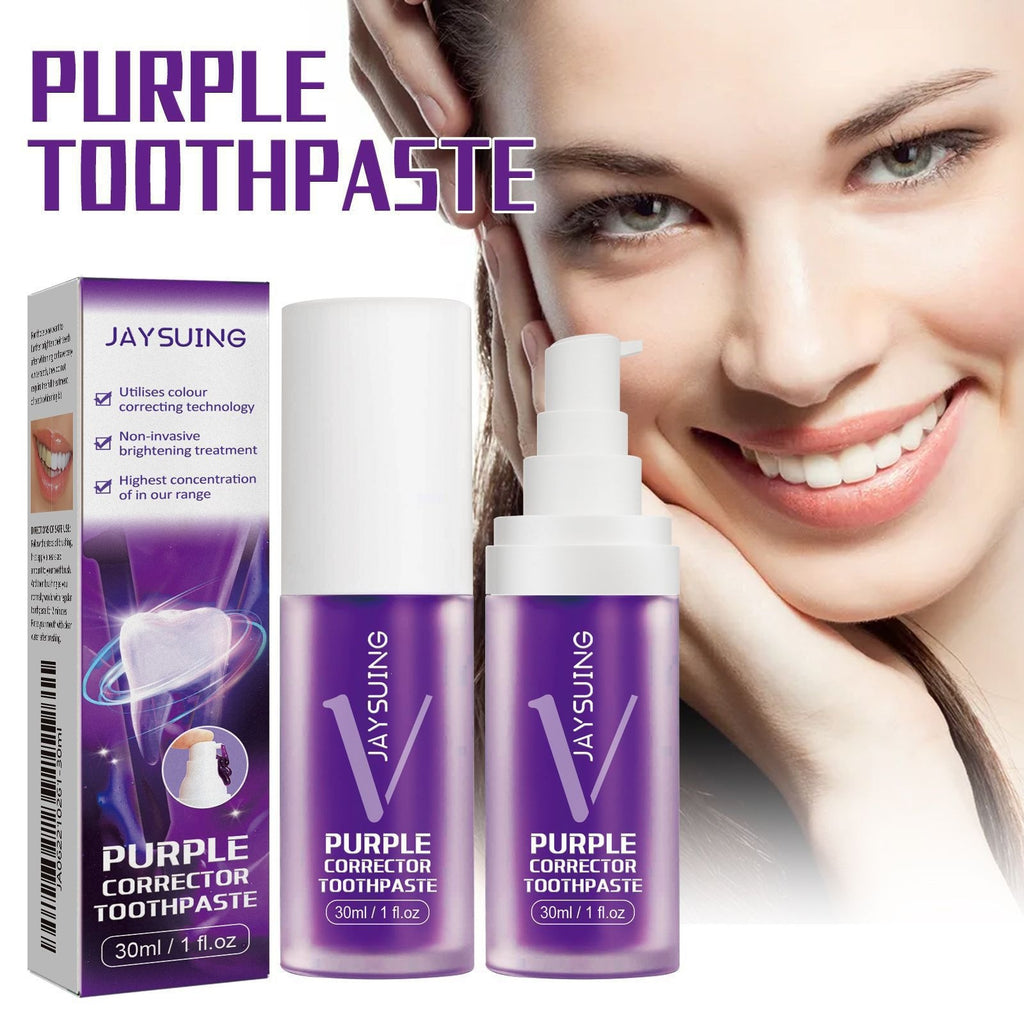 Purple toothpaste