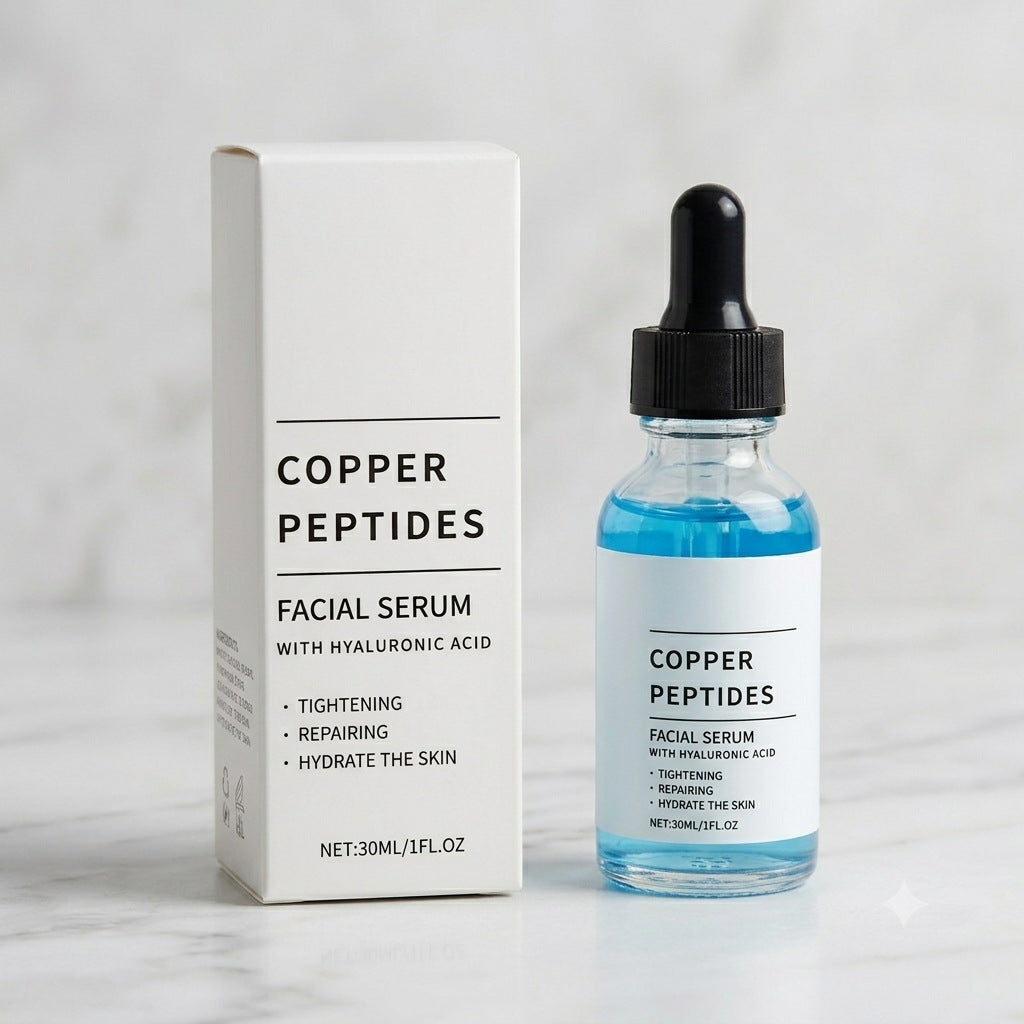 Collagen Blue Copper Peptide Facial Serum for Hydrated Skin