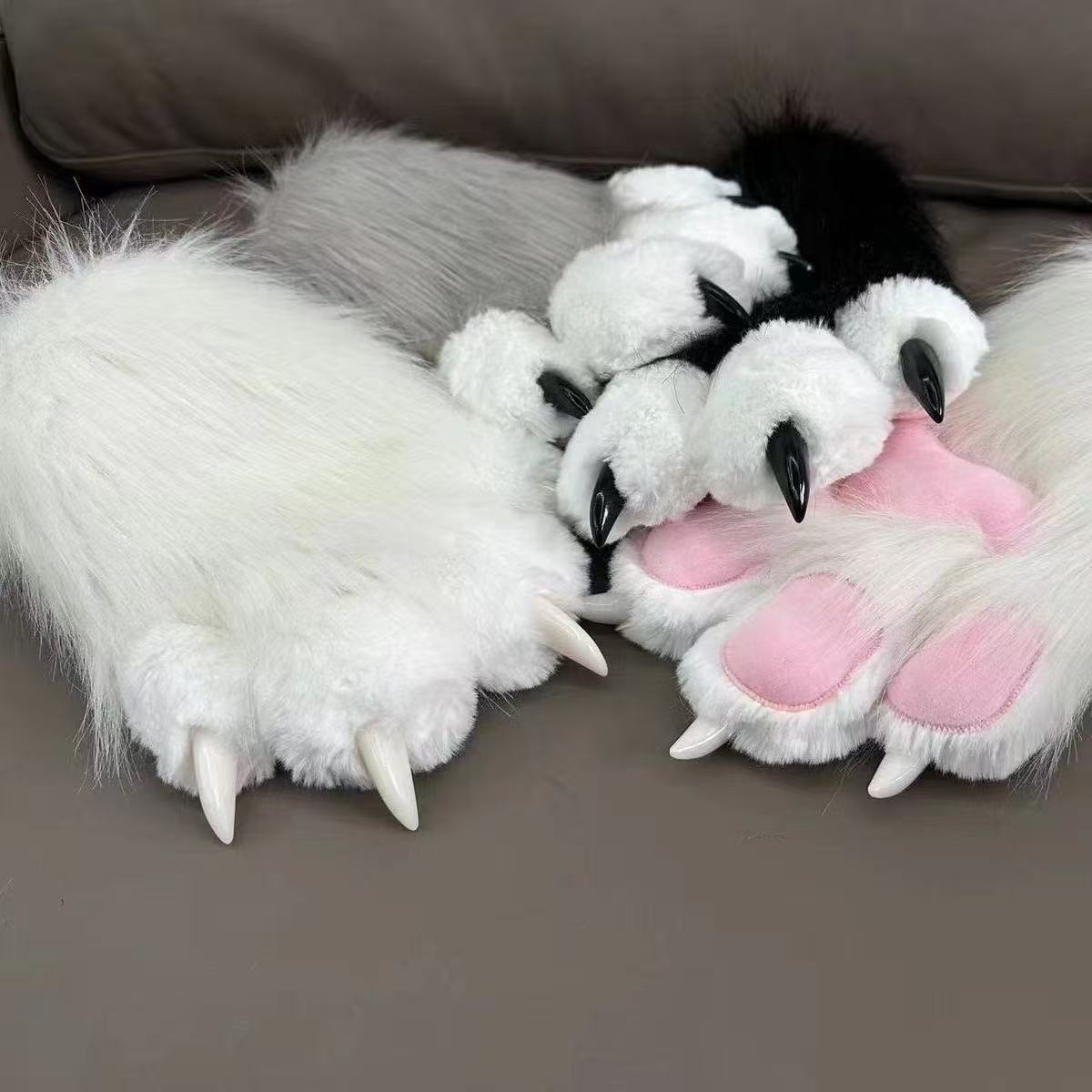 Adult Plush Animal Costume Gloves Boots Wings