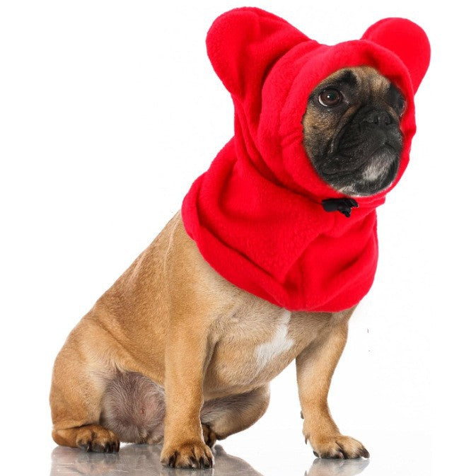 Dog Winter Warm Hood Scarf