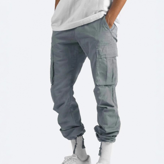 Mens Drawstring Cargo Pants
