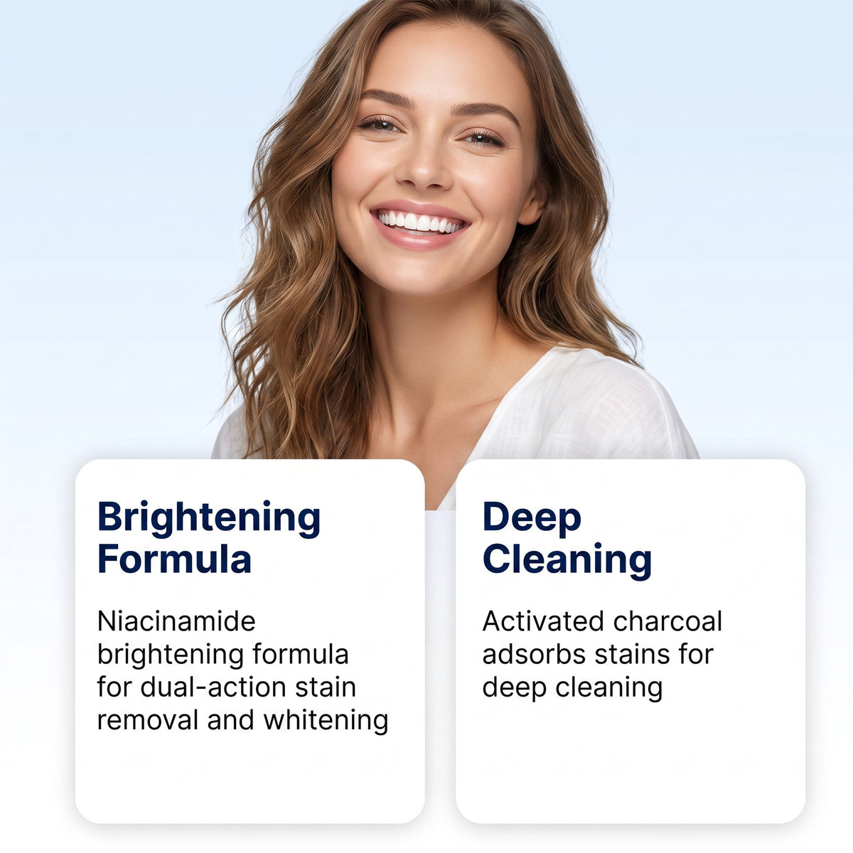 Nicotinamide toothpaste dense foam mild dentifrice care toothpaste