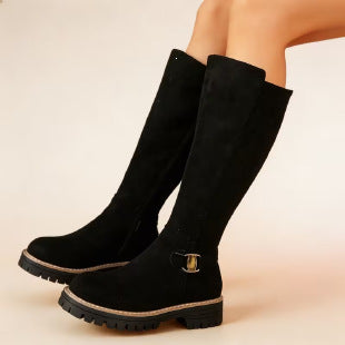 Round Toe Low Heel Fashion Boots