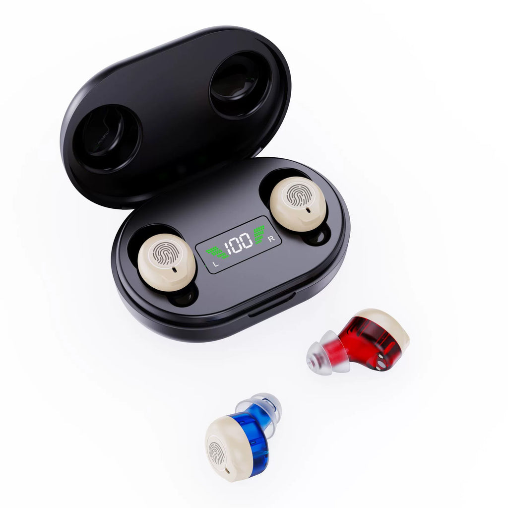 rechargeable hearing aid sound amplifier for the elderly