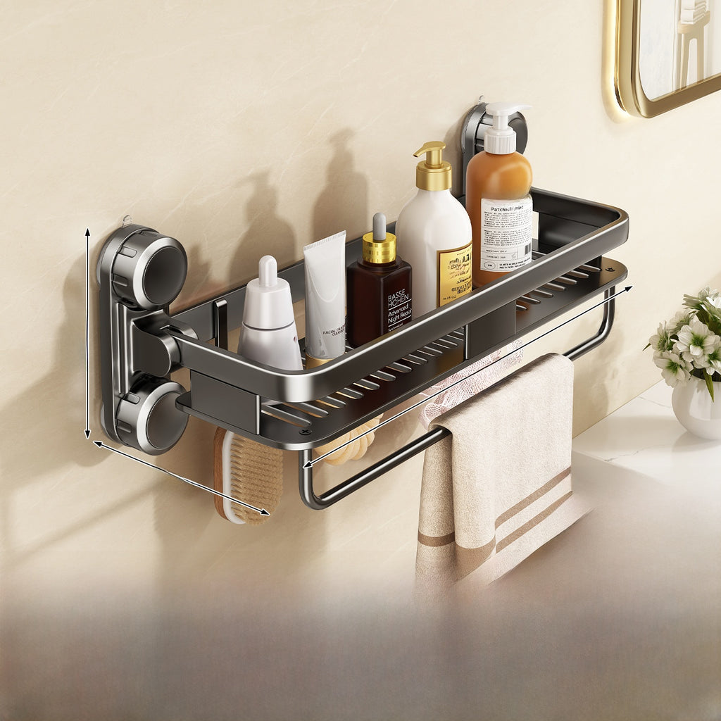 Suction Cup Bathroom Storage Rack