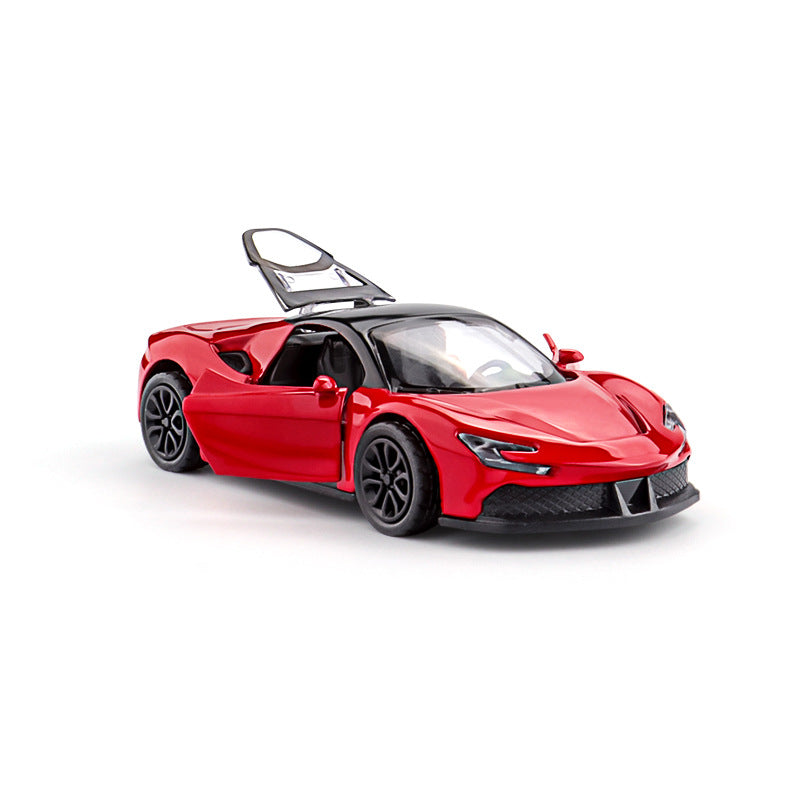 Three-Door Alloy Pull Back Toy Car Model