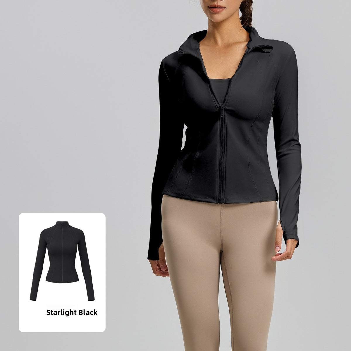 Womens UV Protection Stand Collar Shirt